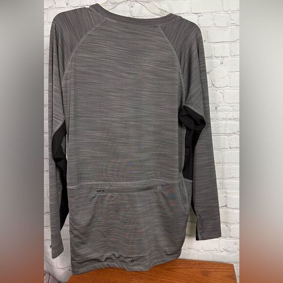 Hang Ten pull over Mens Gray Black UPF 50+ Grorpcore outdoor Shirt. Size Large. - Picture 4 of 6